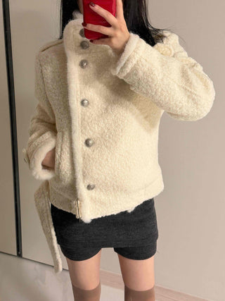 Side Slit Eyelet Slim Fit Knit Shorts