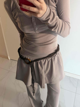 Unique Pocket Button Slim Fit Hoodie