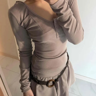 Unique Pocket Button Slim Fit Hoodie