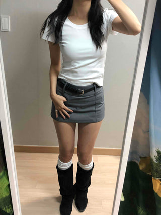 Soft Touch Slim Fit Round Neck Short Sleeve T-shirt