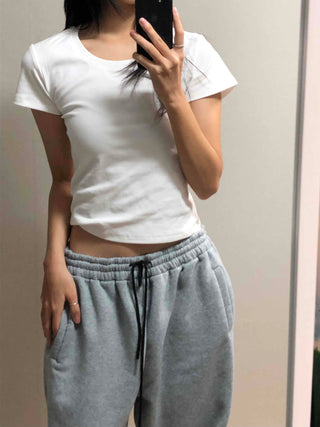 Soft Touch Slim Fit Round Neck Short Sleeve T-shirt