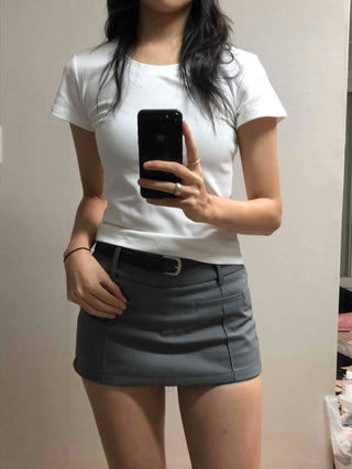 Soft Touch Slim Fit Round Neck Short Sleeve T-shirt