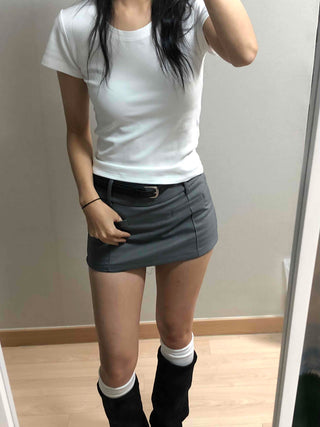 Soft Touch Slim Fit Round Neck Short Sleeve T-shirt