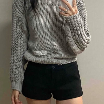 Minimal Low-Rise Slim Mini Shorts