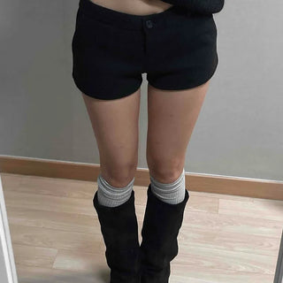 Minimal Low-Rise Slim Mini Shorts