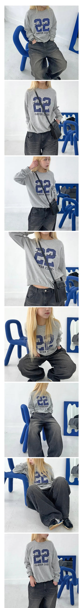Kelly Wave Oversized Sweatshirt