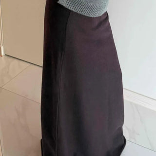Minimal Sweat Fleece Maxi Skirt