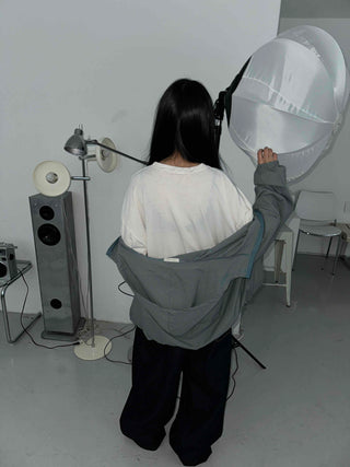 Adele Loose Fit Layered Round Neck Long Sleeve Tee