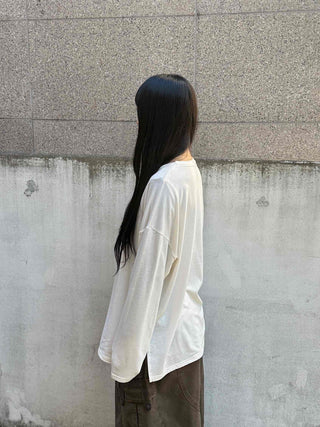 Adele Loose Fit Layered Round Neck Long Sleeve Tee