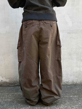 Street Oversized Multi-Flap Drop Crotch Cargo Pants