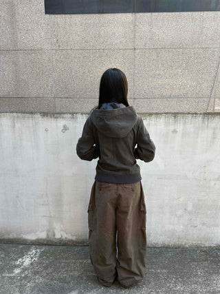Street Oversized Multi-Flap Drop Crotch Cargo Pants