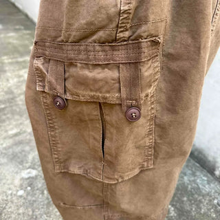 Street Oversized Multi-Flap Drop Crotch Cargo Pants