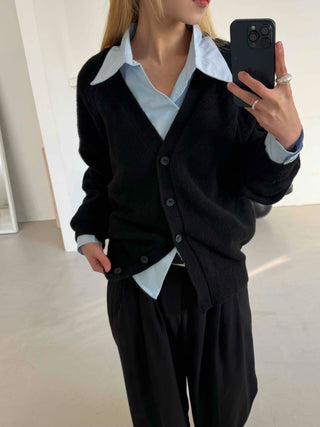 Asymmetrical Twist Shirred Wide Collar Shirt