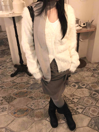 Heathered Pastel Boxy Fit Button Knit Cardigan