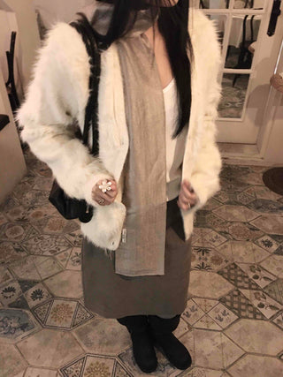 Heathered Pastel Boxy Fit Button Knit Cardigan
