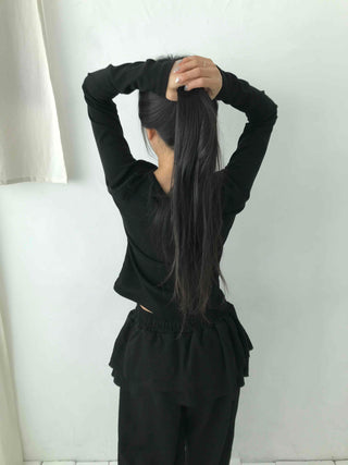 Vintage Retro Lettering Oversized Loose Fit Long Sleeve Tee