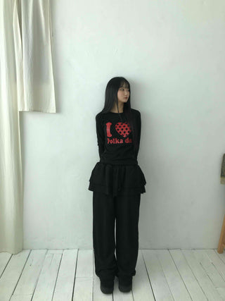 Vintage Retro Lettering Oversized Loose Fit Long Sleeve Tee