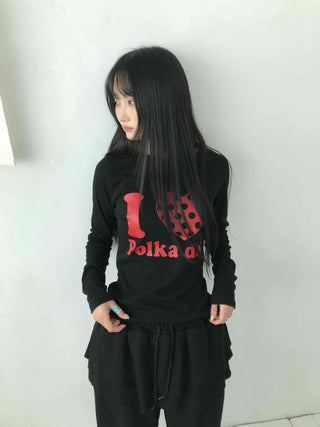 Vintage Retro Lettering Oversized Loose Fit Long Sleeve Tee
