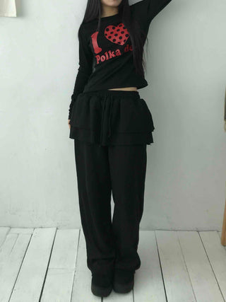 Vintage Retro Lettering Oversized Loose Fit Long Sleeve Tee