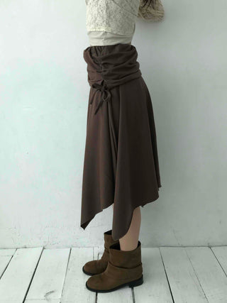 All-Day Loose Fit Semi-Flare Midi Skirt
