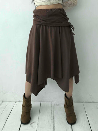 All-Day Loose Fit Semi-Flare Midi Skirt
