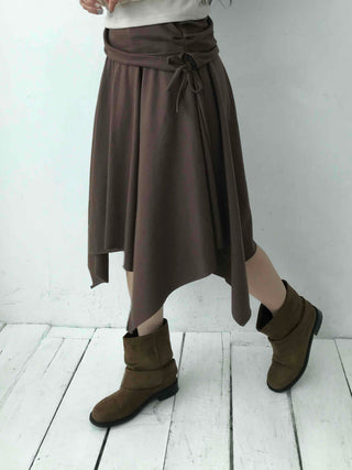 All-Day Loose Fit Semi-Flare Midi Skirt