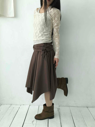 All-Day Loose Fit Semi-Flare Midi Skirt