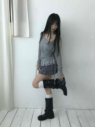 Campus Look Slim Fit High-Waisted Basic Mini Skirt