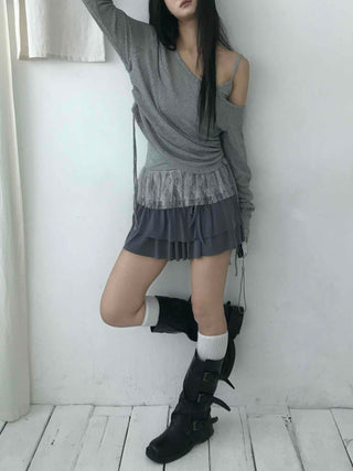 Campus Look Slim Fit High-Waisted Basic Mini Skirt