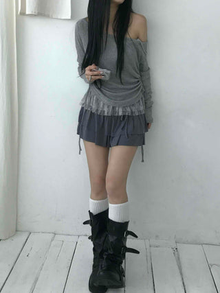 Campus Look Slim Fit High-Waisted Basic Mini Skirt