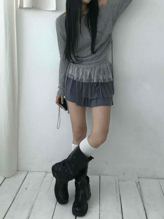 Campus Look Slim Fit High-Waisted Basic Mini Skirt