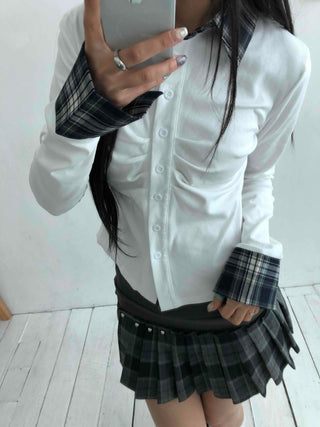 Soft Slim Round Cropped Long Sleeve T-shirt