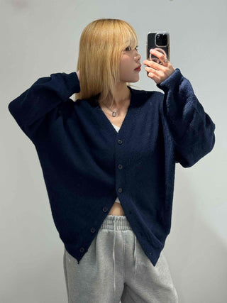 College Big Size Boxy Loose Fit Knit Cardigan