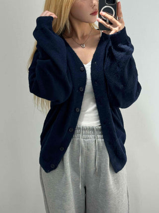 College Big Size Boxy Loose Fit Knit Cardigan