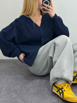 College Big Size Boxy Loose Fit Knit Cardigan
