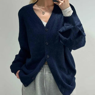 College Big Size Boxy Loose Fit Knit Cardigan
