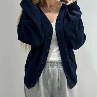 College Big Size Boxy Loose Fit Knit Cardigan
