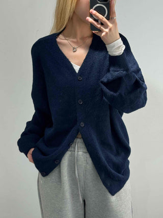 College Big Size Boxy Loose Fit Knit Cardigan