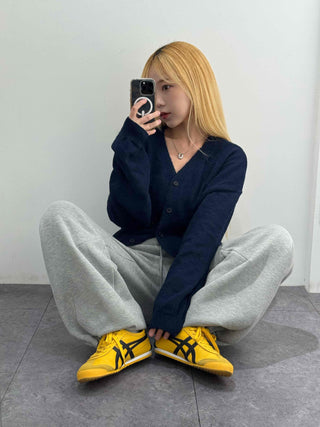College Big Size Boxy Loose Fit Knit Cardigan