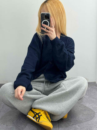 College Big Size Boxy Loose Fit Knit Cardigan
