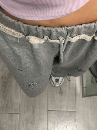Comfortable Loose Fit Elastic Waist Wide Jogger Pants