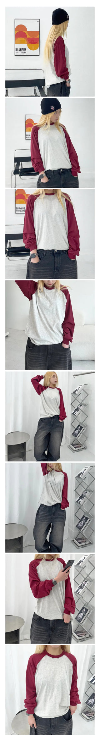 Teki Plain Raglan Sweatshirt