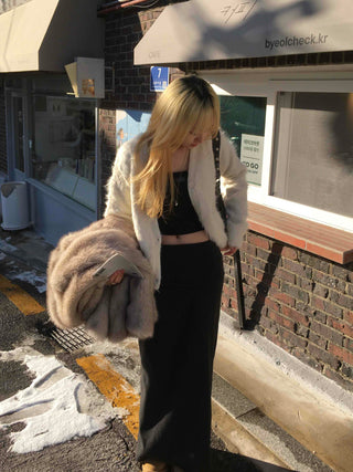 Modern Ribbed Pencil Knit Long Skirt