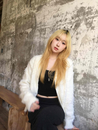 Modern Ribbed Pencil Knit Long Skirt