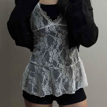 Gothic layered corset strap tulle base top dress