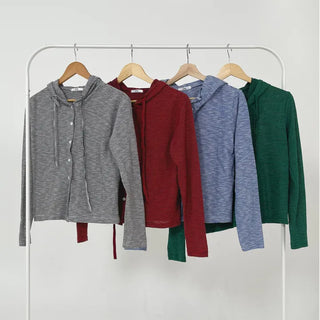 Dali striped hooded cardigan