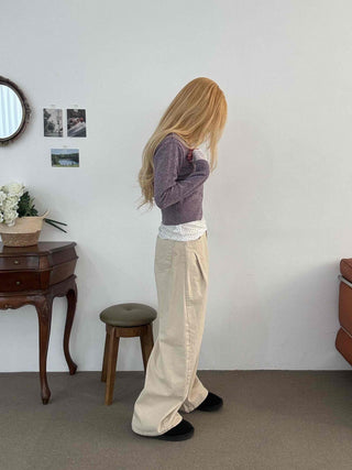 Loose Fit Wide Linen Balloon Pants