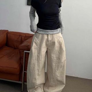Loose Fit Wide Linen Balloon Pants