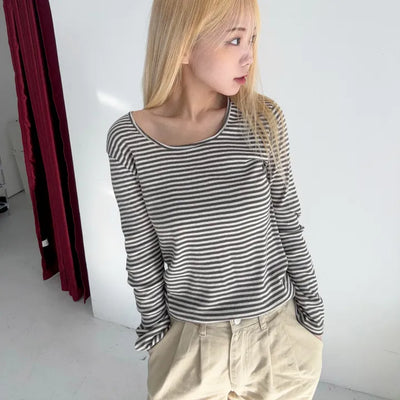 Lewa Striped Loose Fit Long Sleeve
