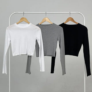 Mary Basic Crop T-shirt
